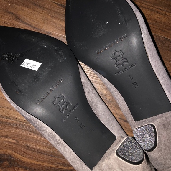 SALE! New CLAUDIA CIUTI Evita Sail Suede Heels - Picture 8 of 8